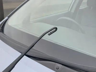 Wiper arm with a U-hook end, blade removed