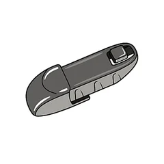 Penyesuai B5: hujung lengan wiper jenis Butang tekan (lukisan)